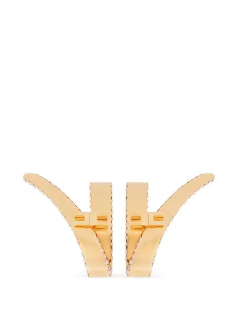 logo-detail earcuffs by ELISABETTA FRANCHI