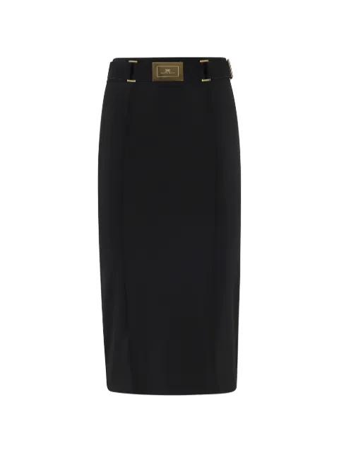 logo-detail midi skirt by ELISABETTA FRANCHI