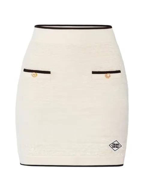 logo-detail mini skirt by ELISABETTA FRANCHI