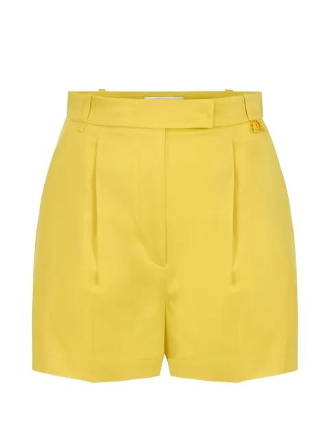 logo-detail pleated shorts by ELISABETTA FRANCHI