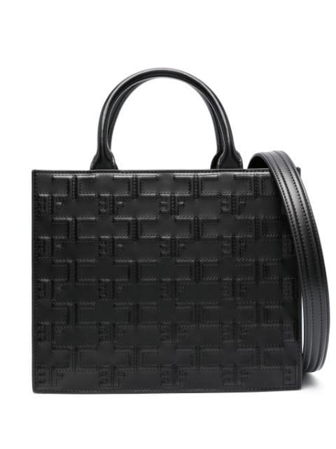 logo-embossed quilted tote bag by ELISABETTA FRANCHI