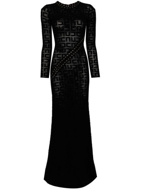 logo-embroidered maxi dress by ELISABETTA FRANCHI