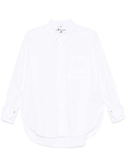 logo-embroidered poplin shirt by ELISABETTA FRANCHI