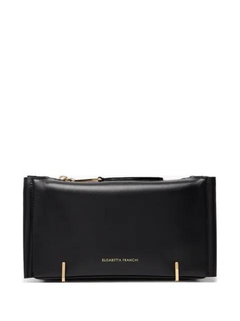 logo-engraved leather clutch bag by ELISABETTA FRANCHI
