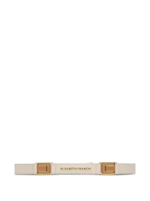 logo leather belt by ELISABETTA FRANCHI