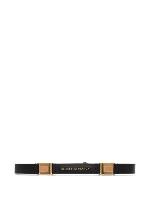 logo leather belt by ELISABETTA FRANCHI