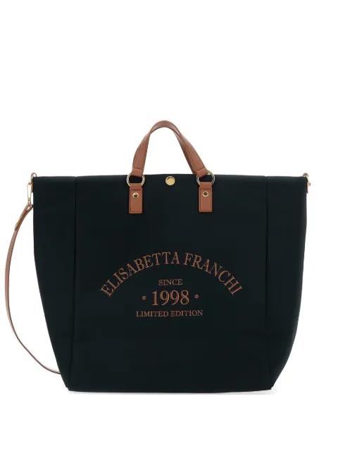 logo-lettering tote bag by ELISABETTA FRANCHI