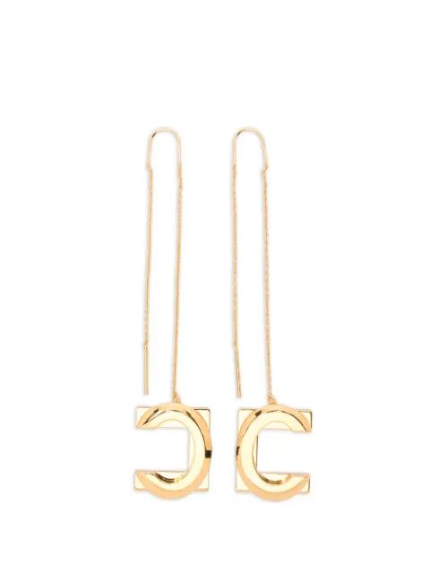 logo-pendant earrings by ELISABETTA FRANCHI