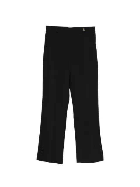logo-plaque cropped trousers by ELISABETTA FRANCHI