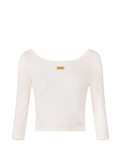 logo-plaque knit top by ELISABETTA FRANCHI