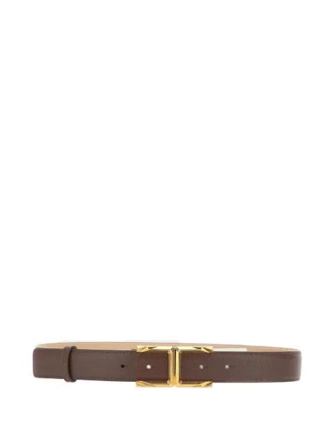 logo-plaque stitched belt by ELISABETTA FRANCHI
