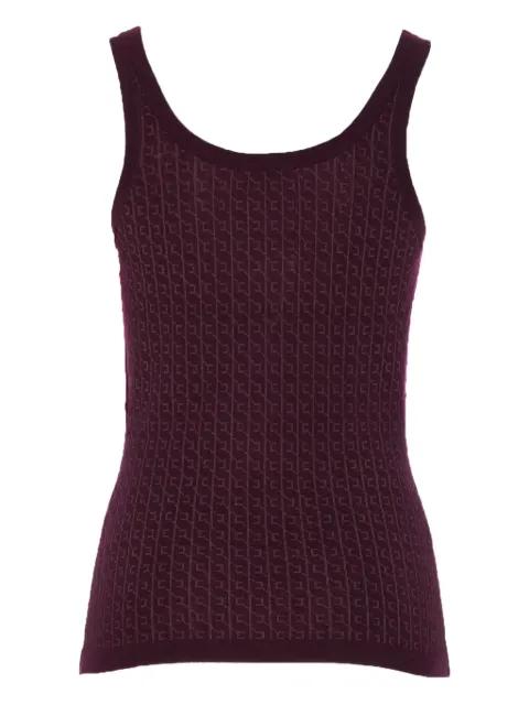 logo-print sleeveless top by ELISABETTA FRANCHI