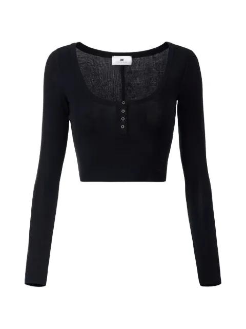 long-sleeve button top by ELISABETTA FRANCHI