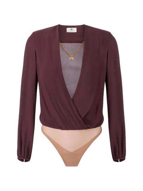 long-sleeved pendant-necklace bodysuit by ELISABETTA FRANCHI