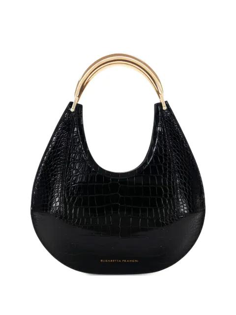 medium crocodile-embossed shoulder bag by ELISABETTA FRANCHI