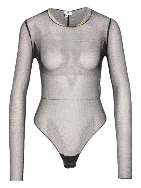 mesh long-sleeve bodysuit by ELISABETTA FRANCHI