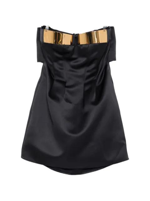 metallic strapless dress by ELISABETTA FRANCHI