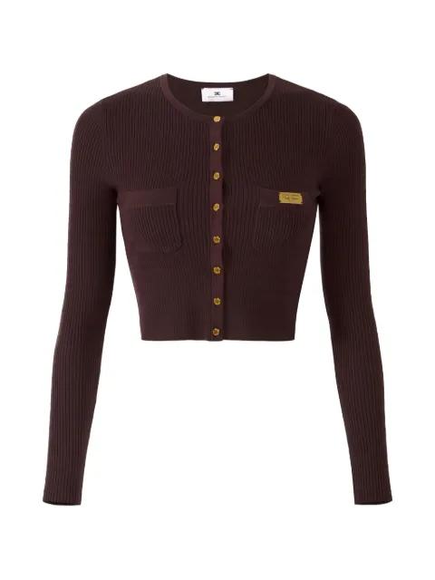 micro-braided buttoned cardigan by ELISABETTA FRANCHI