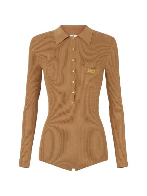 micro-cable knit jumpsuit by ELISABETTA FRANCHI