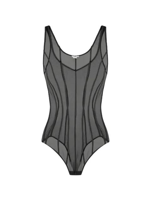 micro-mesh tulle bodysuit by ELISABETTA FRANCHI