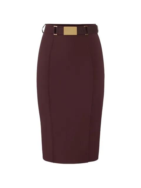 midi belted pencil skirt by ELISABETTA FRANCHI