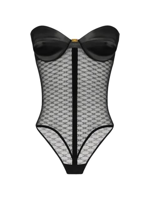 monogram jacquard bodysuit by ELISABETTA FRANCHI
