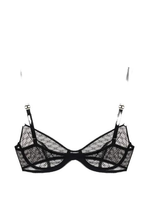 monogram tulle bra by ELISABETTA FRANCHI