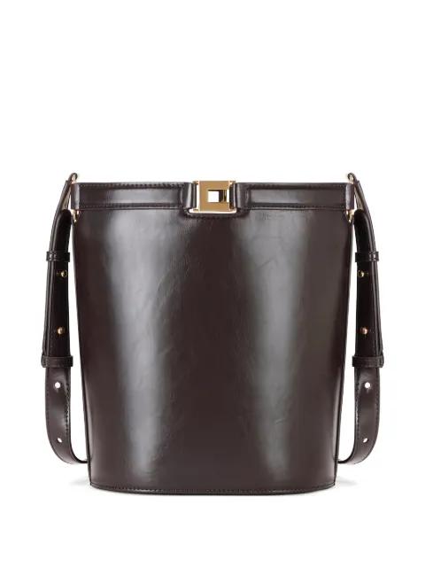 naplak-effect logo-detail bucket bag by ELISABETTA FRANCHI