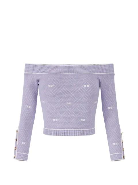 off-the-shoulder knit top by ELISABETTA FRANCHI