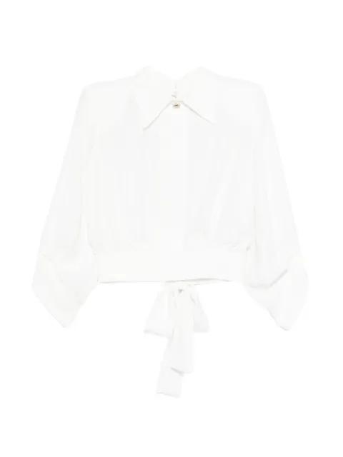 open-back collared blouse by ELISABETTA FRANCHI
