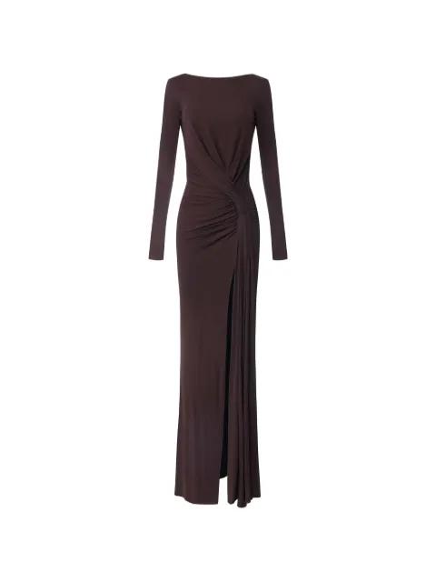 open back draped maxi dress by ELISABETTA FRANCHI