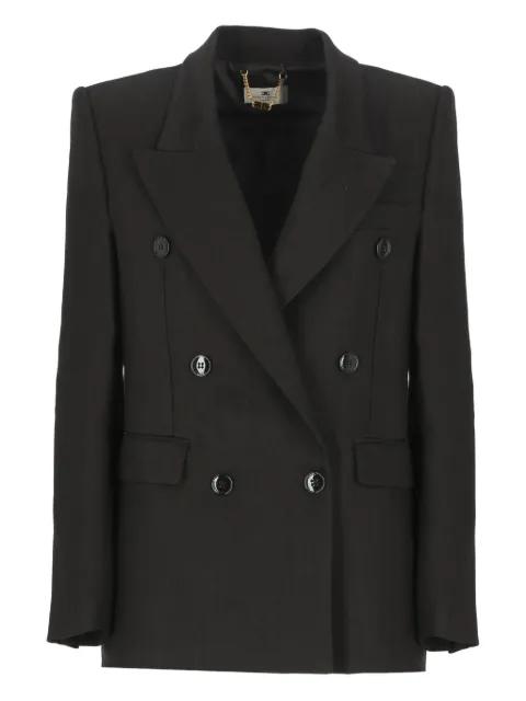 peak-lapel double-breasted blazer by ELISABETTA FRANCHI