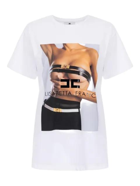photographic print logo T-shirt by ELISABETTA FRANCHI