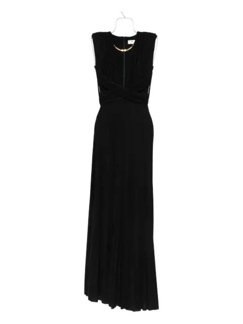 pleated cut-out maxi dress by ELISABETTA FRANCHI