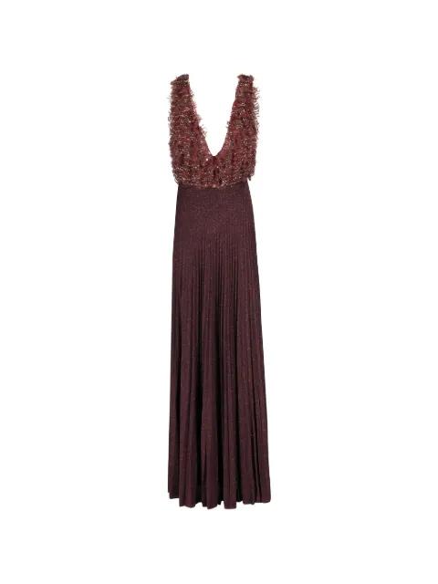 pleated maxi dress by ELISABETTA FRANCHI