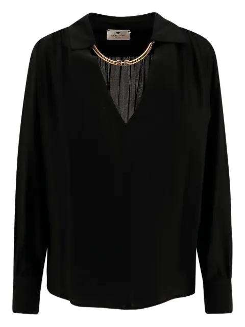 pleated-neck shirt by ELISABETTA FRANCHI