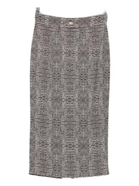 python-print pencil skirt by ELISABETTA FRANCHI