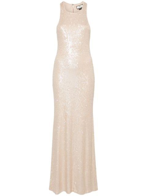 racerback sequined gown by ELISABETTA FRANCHI