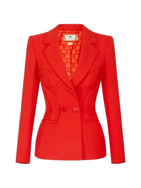 raw-edge bustier-line jacket by ELISABETTA FRANCHI