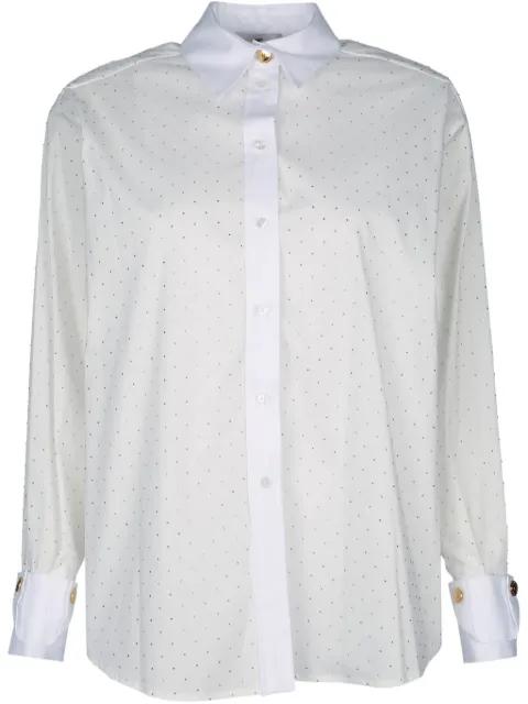 rhinestone-embellished poplin shirt by ELISABETTA FRANCHI