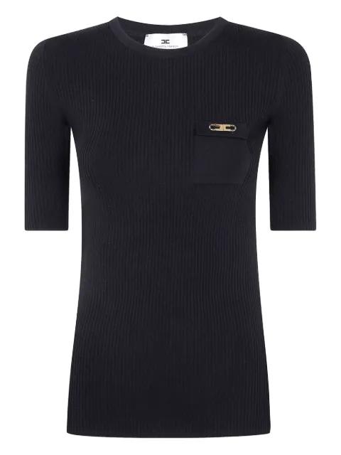 ribbed chain-embellished top by ELISABETTA FRANCHI