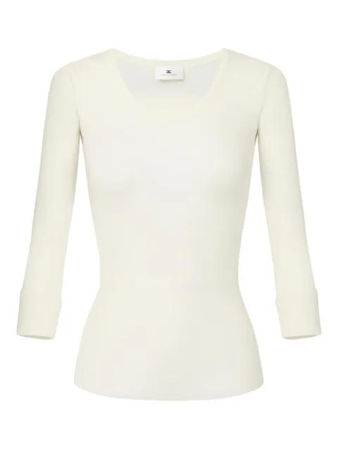 ribbed chain knit top by ELISABETTA FRANCHI