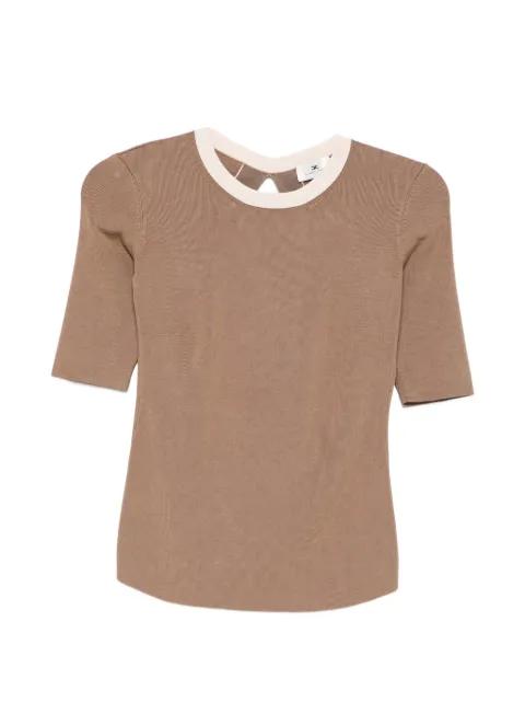 ribbed cut-out top by ELISABETTA FRANCHI