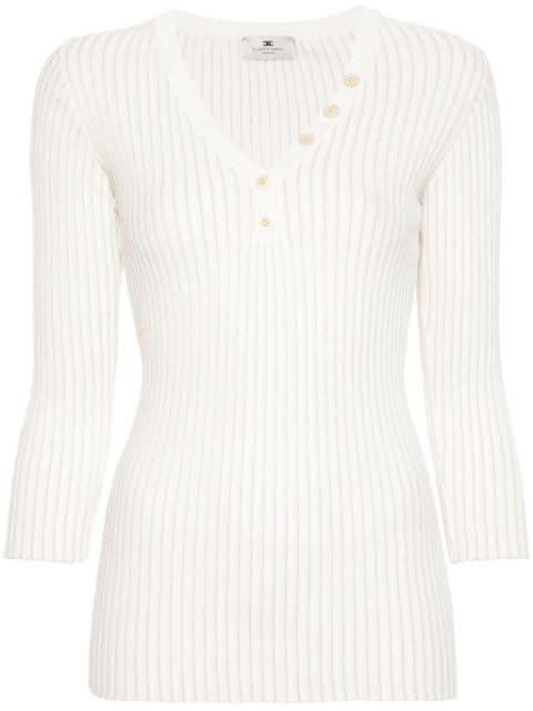 ribbed-knit jumper by ELISABETTA FRANCHI