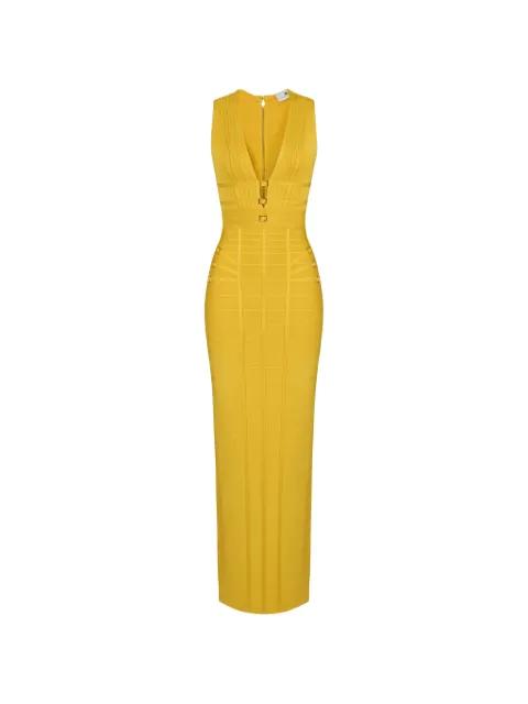 ribbed-knit maxi dress by ELISABETTA FRANCHI