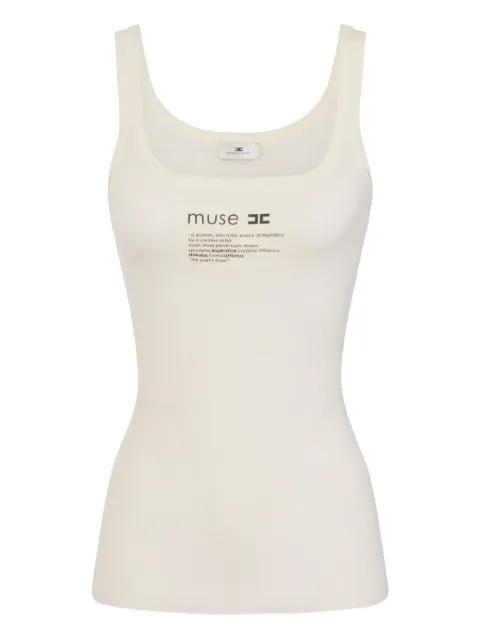 ribbed logo top by ELISABETTA FRANCHI