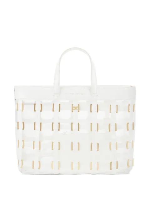 ring-details mesh tote bag by ELISABETTA FRANCHI