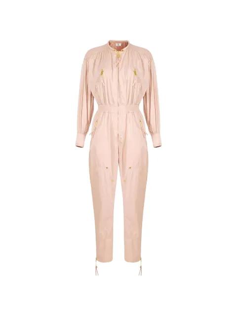 rivet-embellished voile jumpsuit by ELISABETTA FRANCHI
