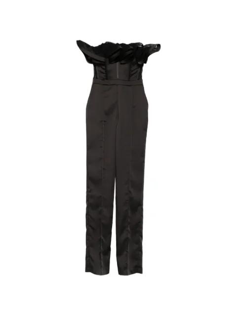 ruffled corset-style jumpsuit by ELISABETTA FRANCHI