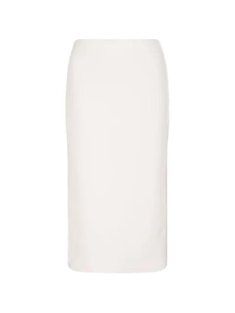 satin-band crêpe skirt by ELISABETTA FRANCHI